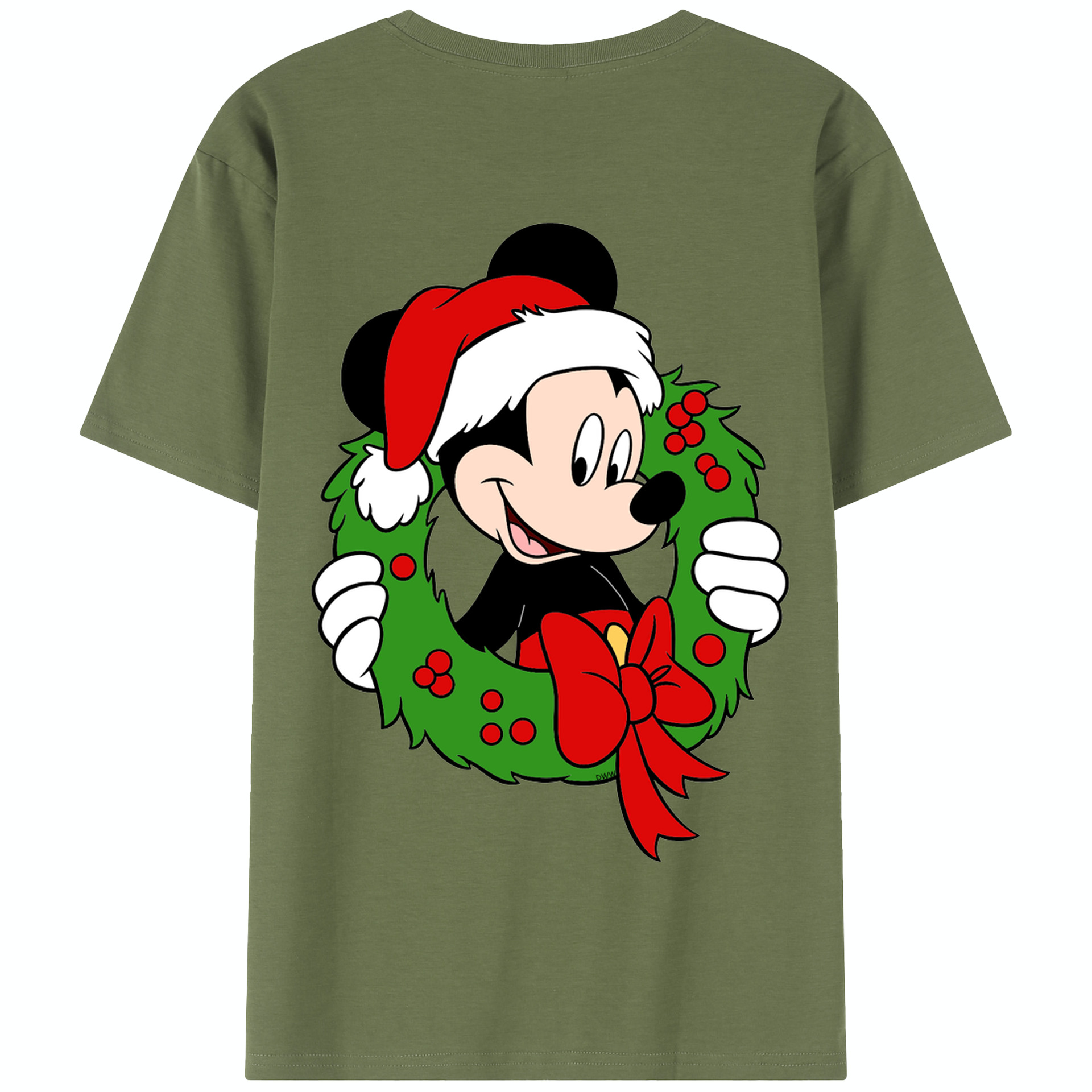 （画像用） ミッキーマウス Mickey Mouse 綿100％半袖Tシャツ（背面プリント）